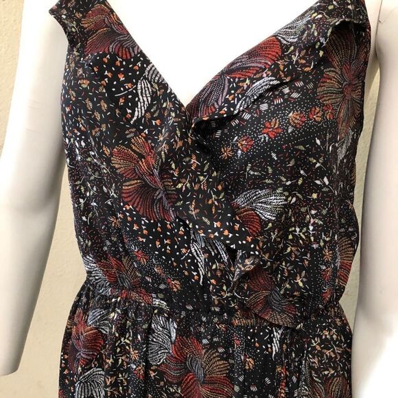 One Clothing Black Floral Print Maxi Dress Sz Med - Picture 4 of 13